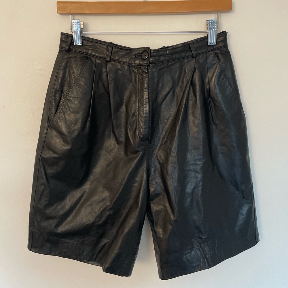 Vintage Lamb Leather Shorts